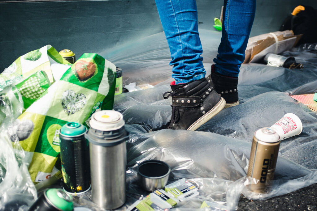 People & Portrait Photography by Ondrej Kolacek | Spraycans and shoes