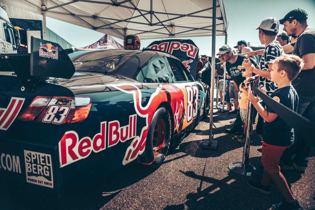 Patrick Friesacher | Red Bull NASCAR. Spectators watching