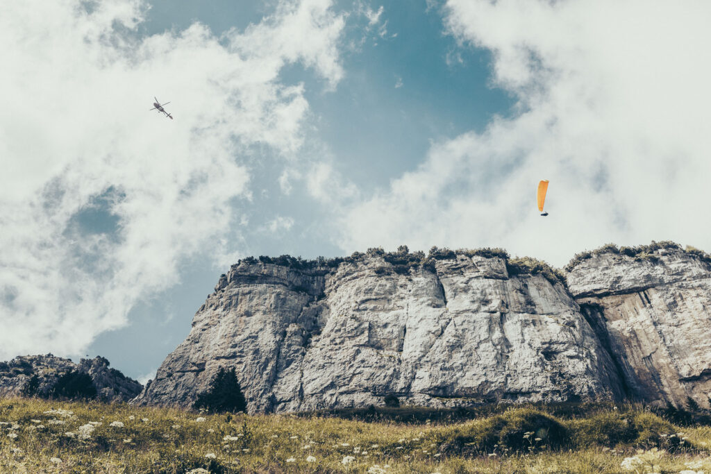 Paraglider in the alpstein region