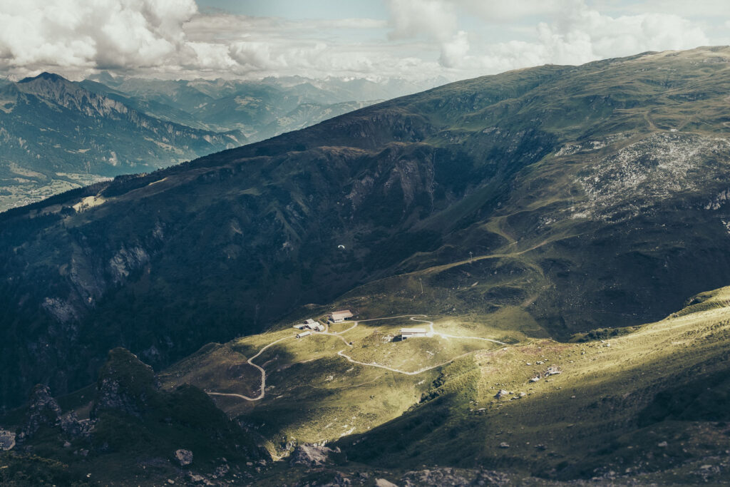 Paraglider in the Pizol region