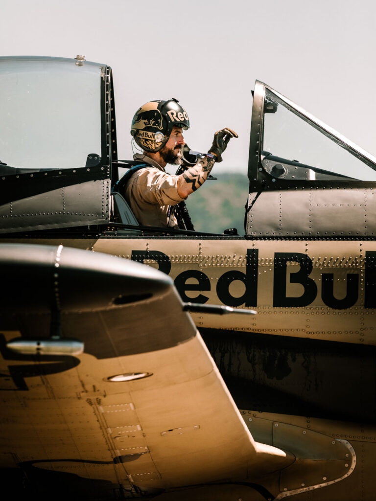 Philipp Haidbauer | The Flying Bulls in the plane T28 Trojan during the Red Bull Race Day at Grenchen Airport