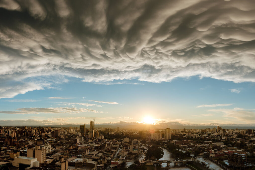 Sunset and Clouds over Cordoba Capital - Argentina by Ondrej kolacek