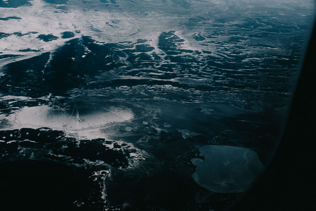 Isla Grande de Tierra del Fuego view from the airplane by Ondrej Kolacek