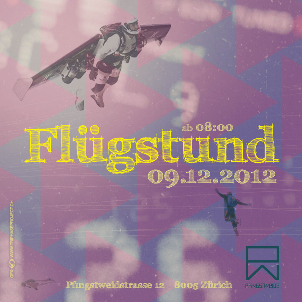 Flügstund Flyer Artwork | Graphic Design by Ondrej Kolacek