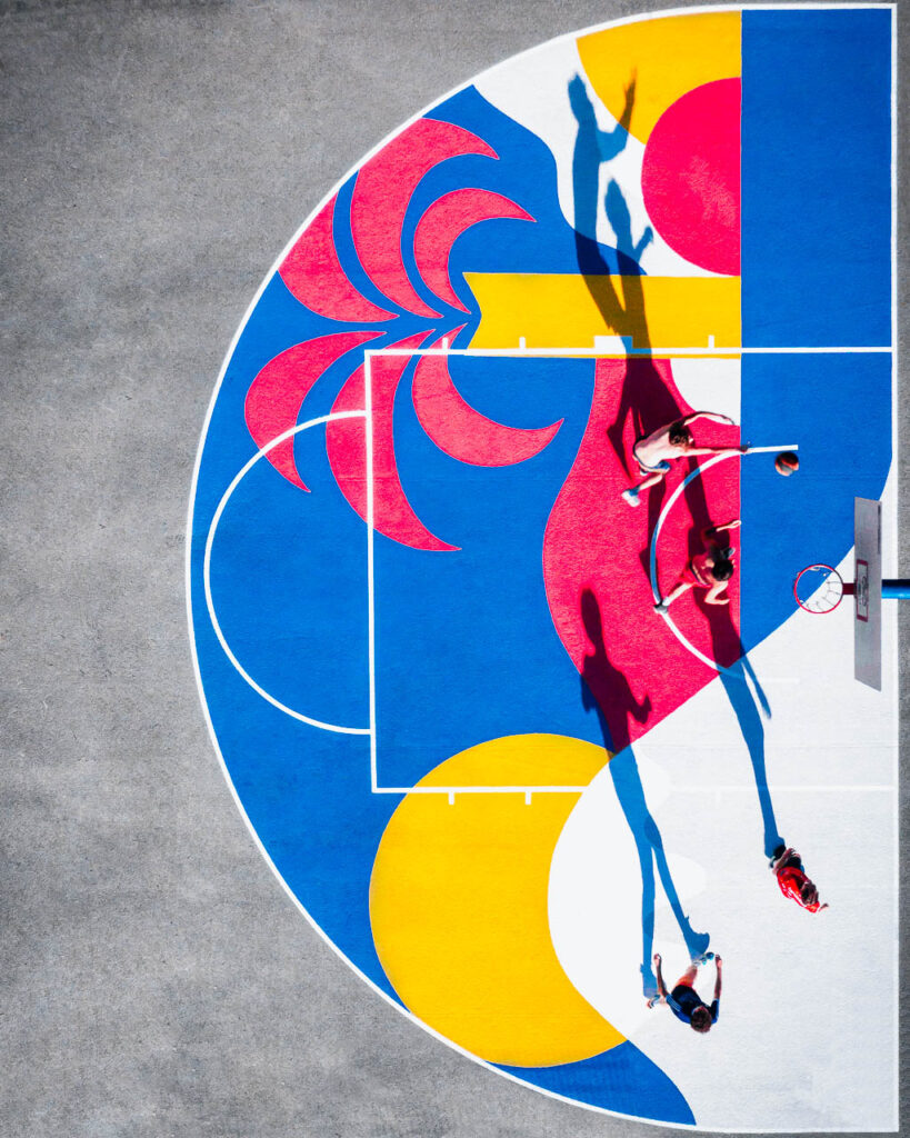 Aerial view at Red Bull Halfcourt - Lausanne, Switzerland