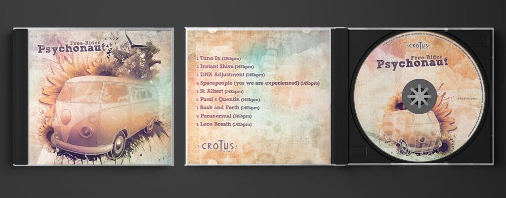 Package Design | Jewel Case | Psychonaut | Client: Plusquam Records