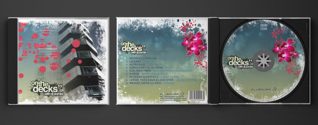 Package Design | Jewel Case | On the decks with DJ Zombi | Client: Plusquam Records