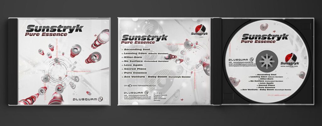 Package Design | Jewel Case | Sunstryk | Client: Plusquam Records