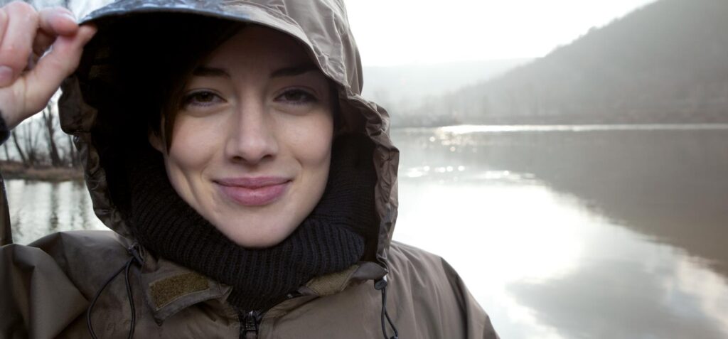 Girl in the rain unretouched